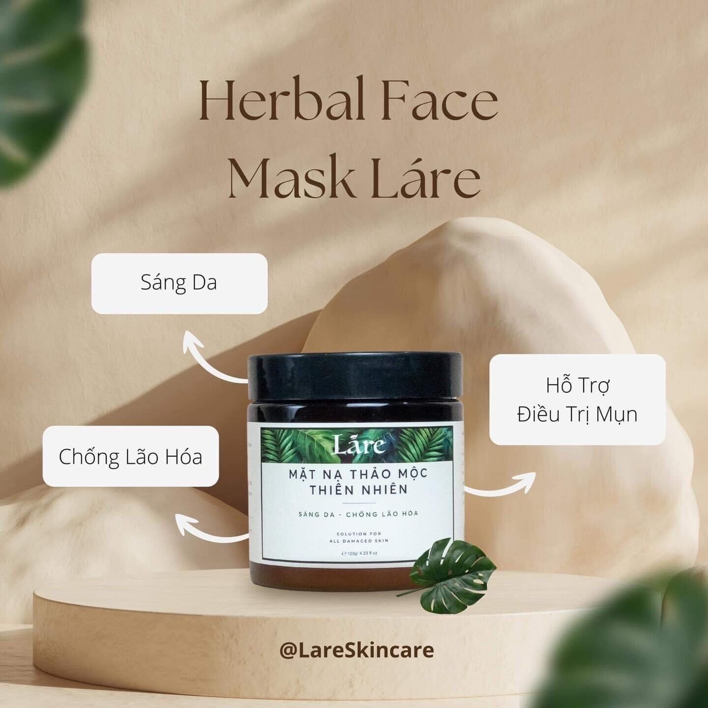 SALE 30% MY PHAM THANH DUOC - LARE- HERBAL FACE MASK-BRAND NEW 100%