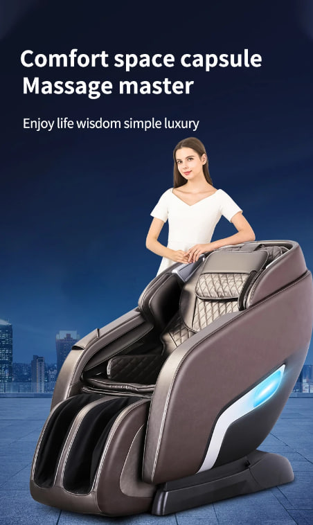 Luxury Modern Full Body Robot AI Smart SL Track deluxe massage cahir Zero Gravity Shiatsu AI 4D Massage Chair for Home Office