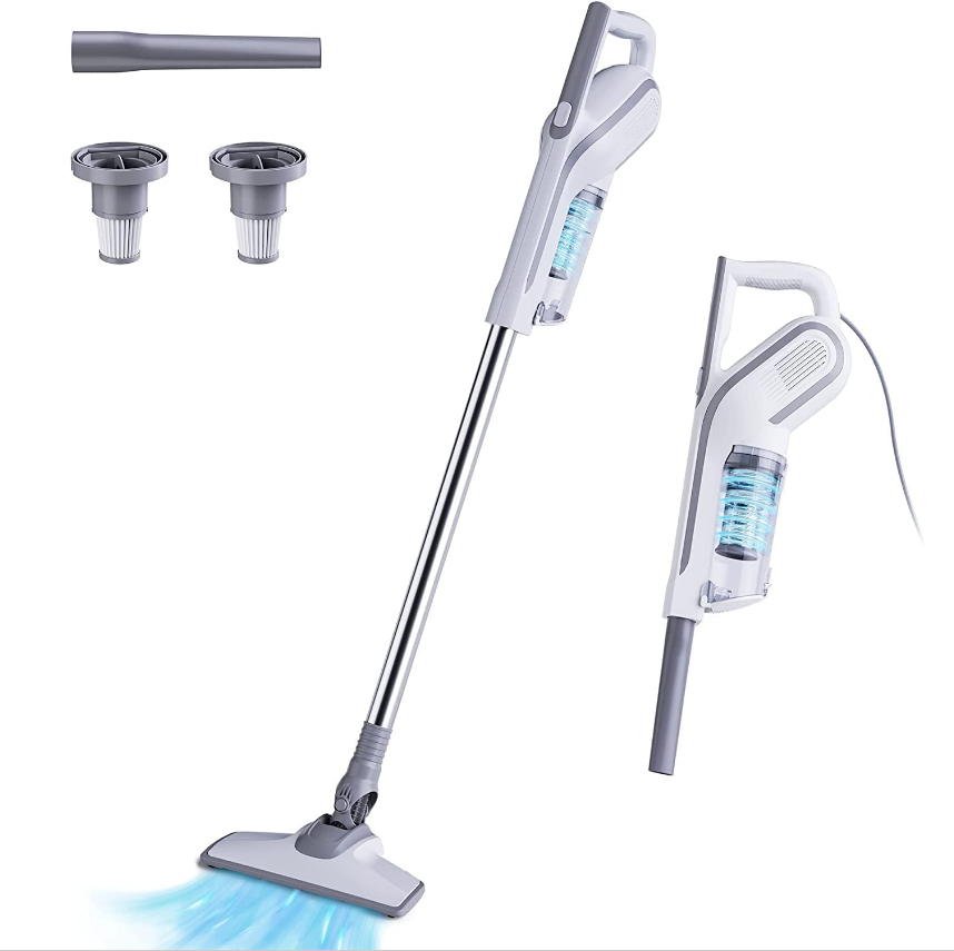 Corded Stick Vacuum, 19Kpa Lightweight Small Vacuum Cleaner with 650W Powerful S